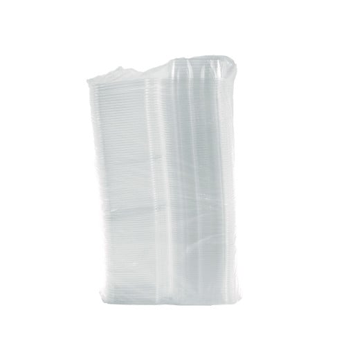 Dart ClearPac SafeSeal rPET Tamper-Resistant Container, ProPlanet Seal, Flat Lid, 24oz, 6.4 x 1.9 x 7.1, Clear, 100/Bag, 2 Bags/CT (CH24DEF)