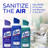 LYSOL Air Sanitizer Spray, Light Breeze Scent, 10 oz Aerosol Can, 6/Carton (99394CT)