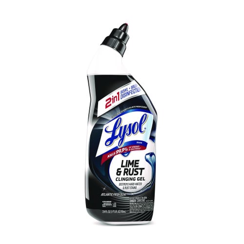 Lysol® Toilet Bowl Cleaner, Lime/Rust Remover, 24 oz, 9 Bottles (98013)