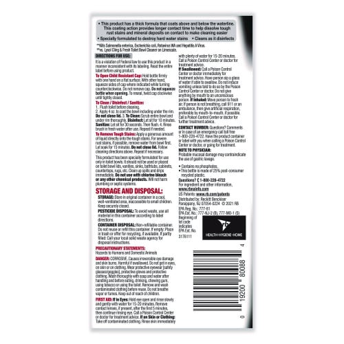 Lysol® Toilet Bowl Cleaner, Lime/Rust Remover, 24 oz, 9 Bottles (98013)