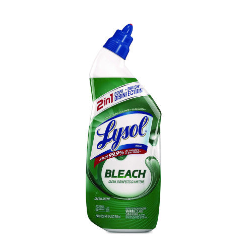 Lysol® Toilet Bowl Disinfectant Cleaner with Bleach, 24 oz., 9 Bottles (98014)