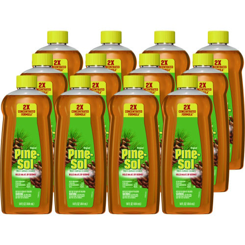Pine-Sol Multi-Surface Cleaner Disinfectant Concentrated, Pine Scent, 14 oz Bottle, 12/Carton (60146CT)