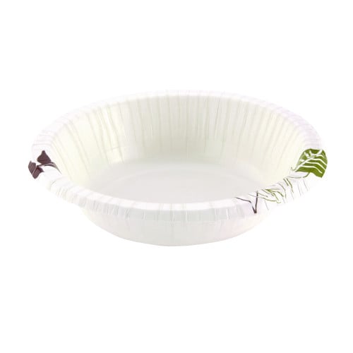 Dixie Pathways with Soak Proof Shield Heavyweight Paper Bowls, WiseSize, 12 oz, Green/Burgundy, 500/Carton (SXB12WS)