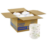 Dixie Pathways with Soak Proof Shield Heavyweight Paper Bowls, WiseSize, 12 oz, Green/Burgundy, 500/Carton (SXB12WS)