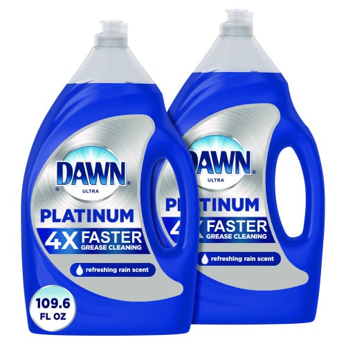 Dawn® Platinum Dish Soap, Refreshing Rain, 54.8 oz, 2 Bottles (04504)