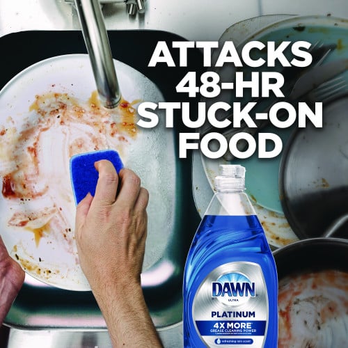 Dawn® Platinum Dish Soap, Refreshing Rain, 54.8 oz, 2 Bottles (04504)