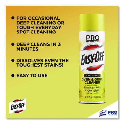 EASY-OFF Oven and Grill Cleaner, 24 oz Aerosol, 6/Carton (85261)