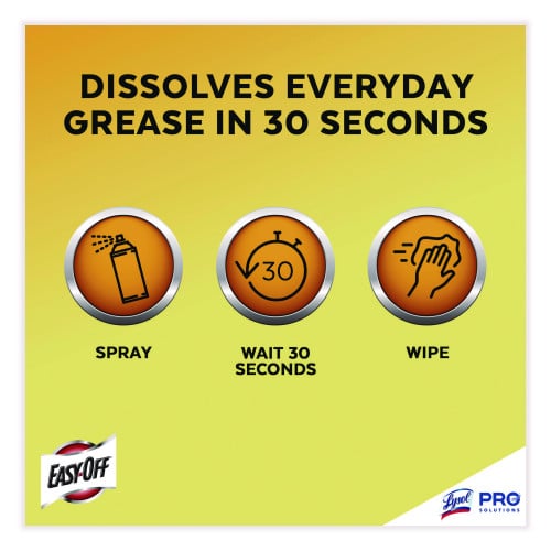 EASY-OFF Fume Free Max Oven Cleaner, Foam, Lemon, 24 oz Aerosol Spray, 6/Carton (85260)