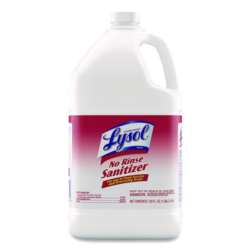 Lysol No Rinse Sanitizer Concentrate, 1 gal Bottle, 4/Carton (74389)