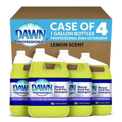Dawn® Pro Manual Pot & Pan Dish Soap, Lemon, 1 Gal., 4 Jugs (PGC57444CT)