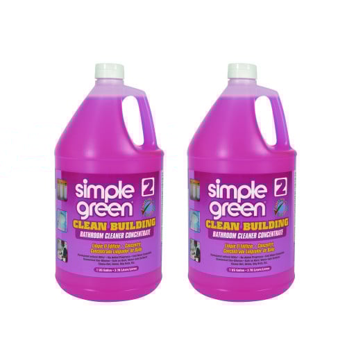 simple green Clean Building Bathroom Cleaner Concentrate, Unscented, 1 gal Bottle, 2/Carton (11101CT)