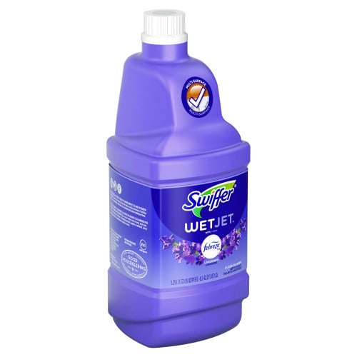 Swiffer WetJet System Cleaning-Solution Refill, Lavender Scent, 1.25 L, 4/Carton (77811CT)