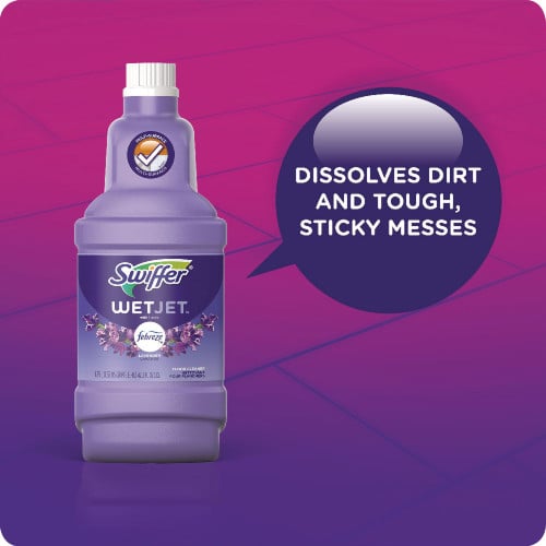 Swiffer WetJet System Cleaning-Solution Refill, Lavender Scent, 1.25 L, 4/Carton (77811CT)