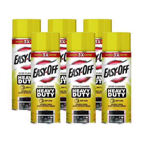EASY-OFF Heavy Duty Oven Cleaner, Fresh Scent, Foam, 14.5 oz Aerosol Spray, 6/Carton (87980)