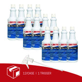 Betco Clear Image Glass and Surface Cleaner, Rain Fresh Scent, 32 oz Bottle, 12/Carton (1921200)