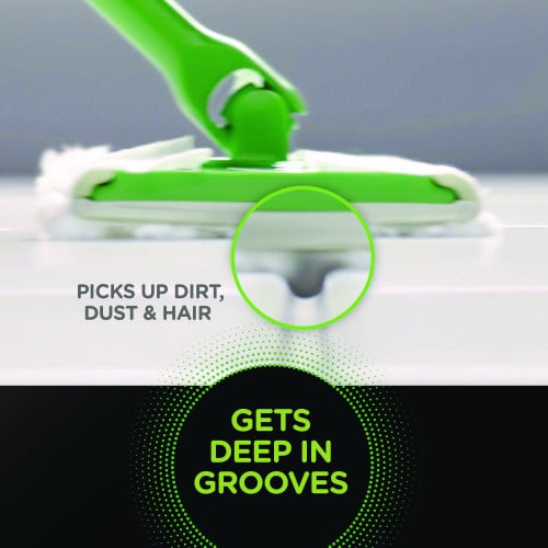 Swiffer Heavy-Duty Dry Refill Cloths, 10.3 x 7.8, White, 20/Pack, 4 Packs/Carton (77197)