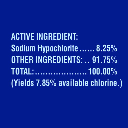 Clorox Concentrated Germicidal Bleach, Regular, 121 oz Bottle, 3/Carton (30966CT)