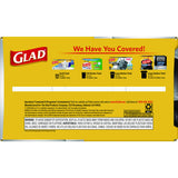 Glad ForceFlexPlus Drawstring Large Trash Bags, 30 gal, 1.05 mil, 30" x 32", Black, 70/Box (70358)