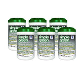 simple green Safety Towels, 1-Ply, 10 x 11.75, White, Unscented, 75/Canister, 6 Canisters/Carton (13351CT)