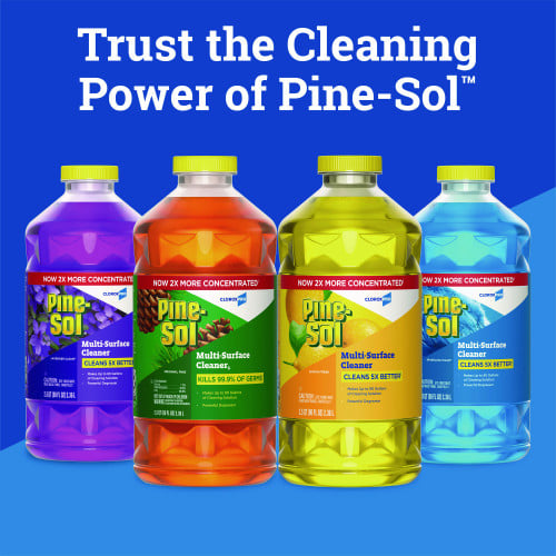 Pine-Sol CloroxPro Multi-Surface Cleaner Disinfectant Concentrated, Original Pine Scent, 80 oz Bottle, 3/Carton (60606CT)