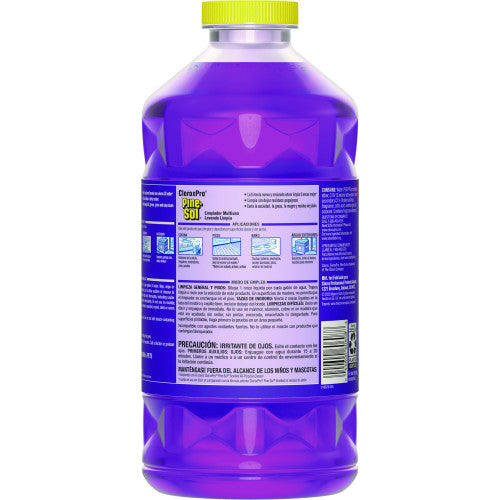 Pine-Sol CloroxPro Multi-Surface Cleaner Concentrated, Lavender Clean Scent, 80 oz Bottle, 3/Carton (60608CT)