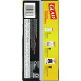 Glad Guaranteed Strong Large Drawstring Trash Bags, Three-Ply, 30 gal, 1.05 mil, 30" x 33", Black, 15/Box (78966BX)