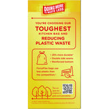 Glad ForceFlex MaxStrength Tall Kitchen Drawstring Trash Bags, 13 gal, Fresh Clean Scent, 24" x 28", White, 34/Box, 6 Boxes/CT (70320)