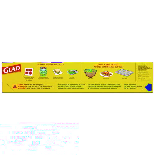 Glad Press'n Seal Food Plastic Wrap, 70 Square Foot Roll, 12 Rolls/Carton (70441)