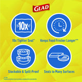 Glad Press'n Seal Food Plastic Wrap, 70 Square Foot Roll, 12 Rolls/Carton (70441)