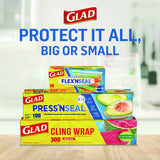 Glad Press'n Seal Food Plastic Wrap, 70 Square Foot Roll, 12 Rolls/Carton (70441)