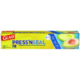 Glad Press'n Seal Food Plastic Wrap, 70 Square Foot Roll, 12 Rolls/Carton (70441)