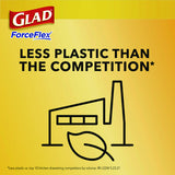 Glad ForceFlex Kitchen Drawstring Trash Bags, 13 gal, Fresh Clean Scent, 24" x 27.38", White, 80/Box (78899BX)