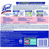 Lysol® Disinfecting Wipes, Lemon & Lime, 80 Wipes, 6 Canisters (77182CT)