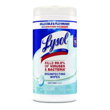 Lysol® Disinfecting Wipes, Crisp Linen Scent, 80 Wipes, 6 Canisters (89346CT)