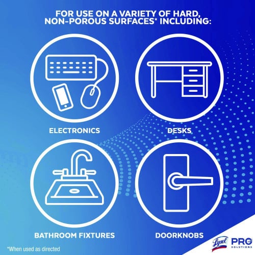 Lysol® Dual Action Disinfecting Wipes, 1-Ply, 75 Wipes per Canister, 6 Canisters (81700CT)
