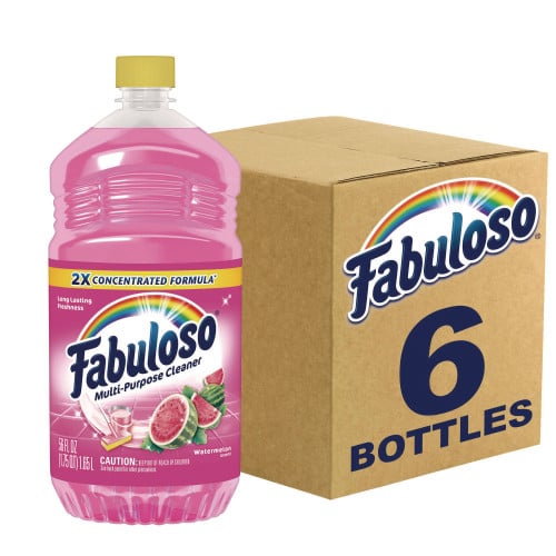 Fabuloso® Multi-Use Cleaner, Watermelon Scent, 56 oz., 6 Bottles (61038631CT)