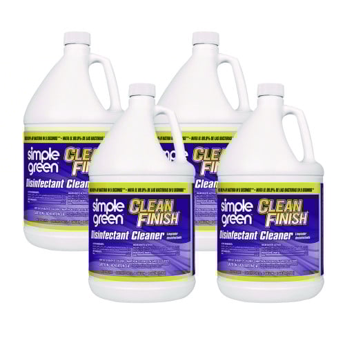 simple green Clean Finish Disinfectant Cleaner, 1 gal Bottle, Herbal, 4/CT (01128)