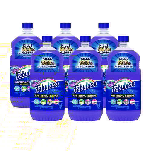 Fabuloso® Antibacterial Cleaner, Lavender Scent, 48 oz., 6 Bottles (98573)