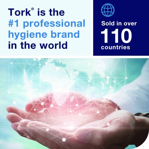 Tork Industrial Heavy-Duty Cleaning Cloth, 1-Ply, 13.97 x, 4.25, Unscented, White, 60 Cloths, 4/Carton (570481)