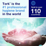 Tork Industrial Heavy-Duty Cleaning Cloth, 1-Ply, 13.97 x, 4.25, Unscented, White, 60 Cloths, 4/Carton (570481)