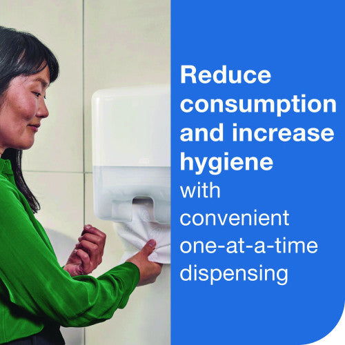 Tork® Xpress Compressed Multifold Hand Towels, 1-Ply, White, 3000 Towels (424834)