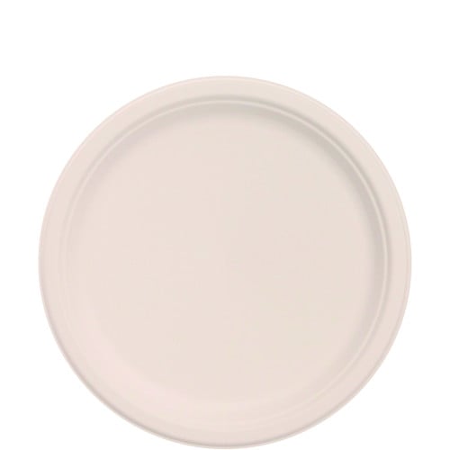 Dart Compostable Fiber Dinnerware, ProPlanet Seal, Plate, 10.2" dia, Natural, 500/Carton (10FBRP1)