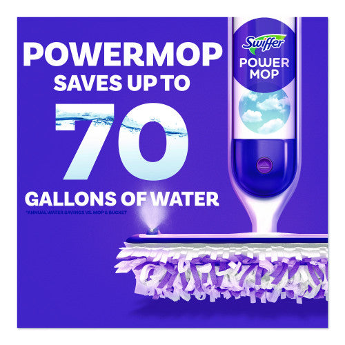 Swiffer PowerMop Mopping Pads, 15.4 x 5.3, White/Purple. 11/Pack (12868PK)