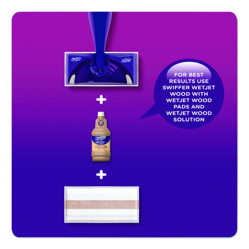 Swiffer WetJet System Wood Cleaning Solution Refill, Woodsy Scent, 42.2 oz Bottle, 2/Pack (99925)