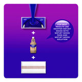 Swiffer WetJet System Wood Cleaning Solution Refill, Woodsy Scent, 42.2 oz Bottle, 2/Pack (99925)