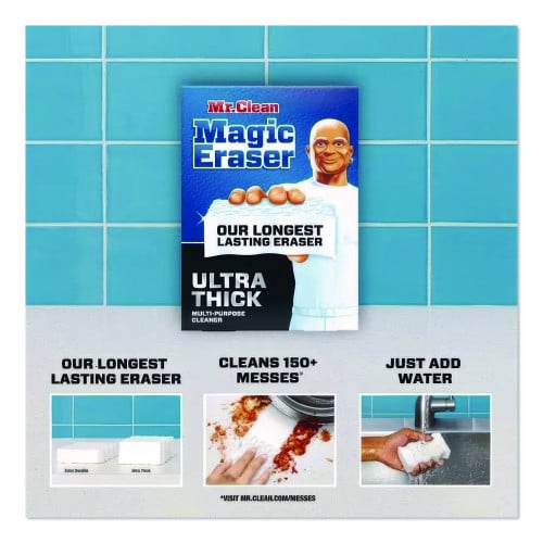 Mr. Clean Magic Eraser Ultra Thick, White, 5/Pack (12413PK)
