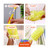 Swiffer Heavy Duty Dusters Refill, Trap + Lock Fiber, Yellow, 11/Box (99035BX)