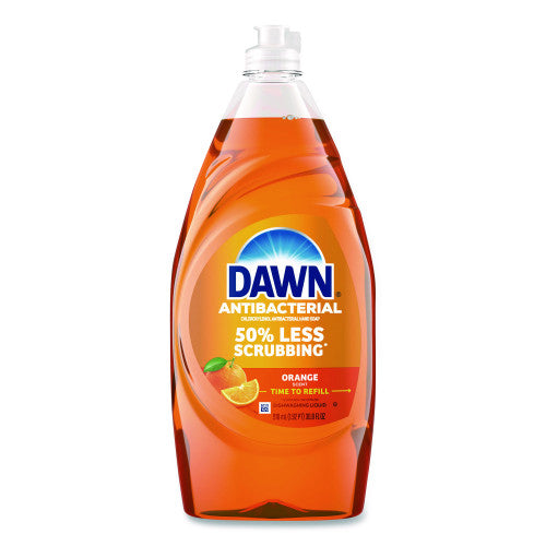 Dawn Ultra Antibacterial Dishwashing Liquid, Orange Scent, 30.8 oz Bottle, 8/Carton (17121)