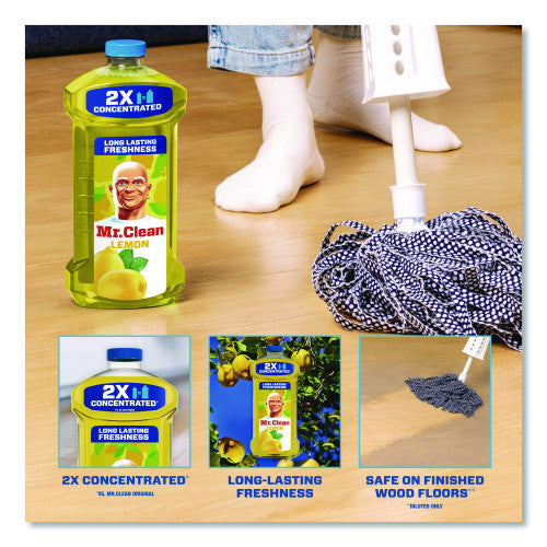 Mr. Clean Multi-Surface Antibacterial Cleaner, Lemon Scent, 23 oz Bottle, 6/Carton (06892)