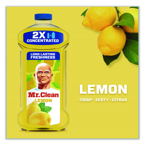 Mr. Clean Multi-Surface Antibacterial Cleaner, Lemon Scent, 23 oz Bottle, 6/Carton (06892)